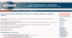 Desktop Screenshot of lyontoastmasters.org